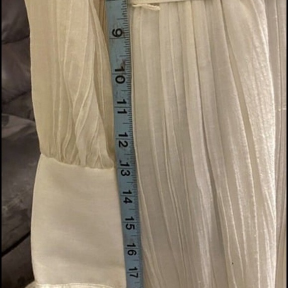 Rare Vintage 70's Gunne Sax Prairie White Wedding Lace Full Maxi Dress - Picture 7 of 8